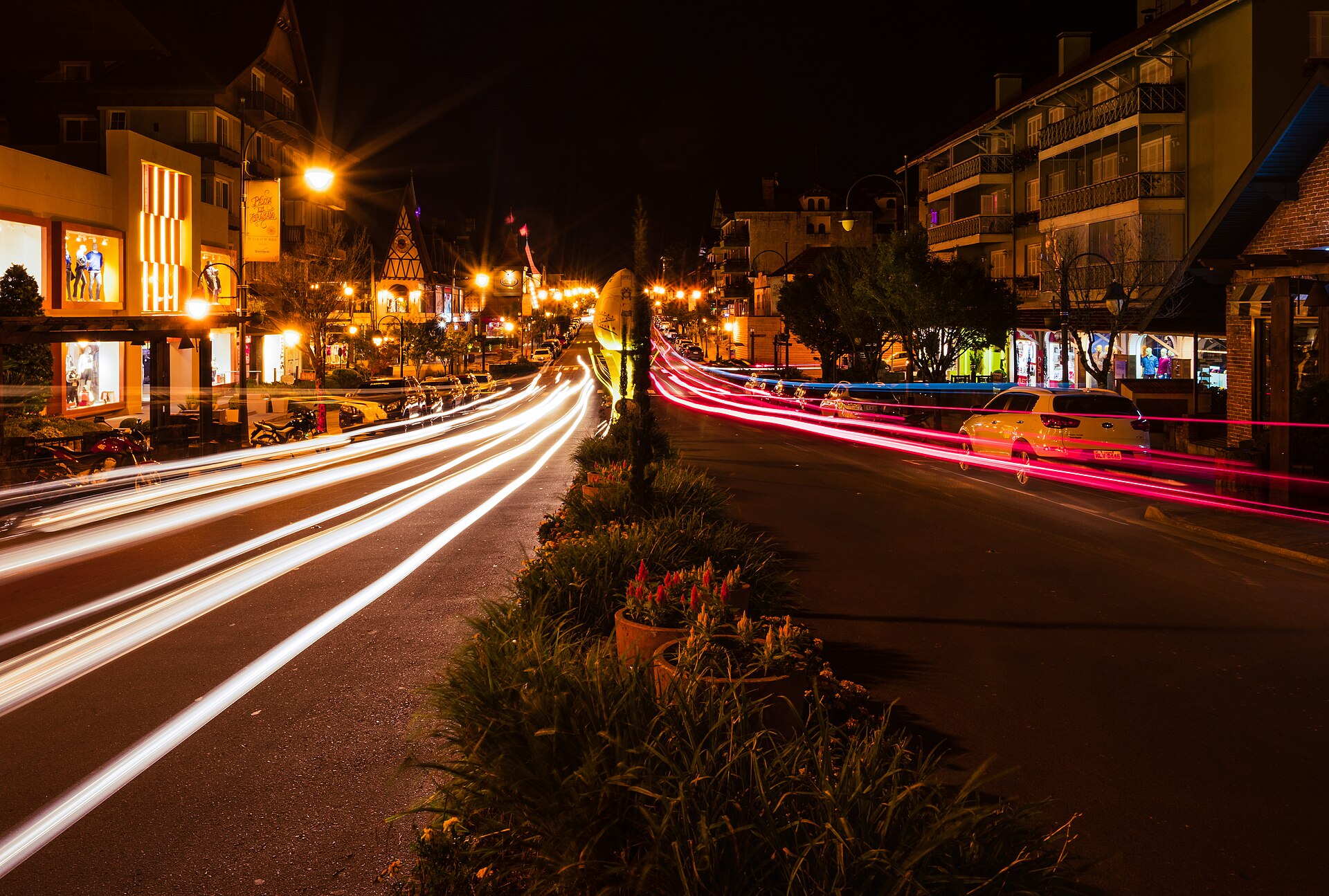 street light night