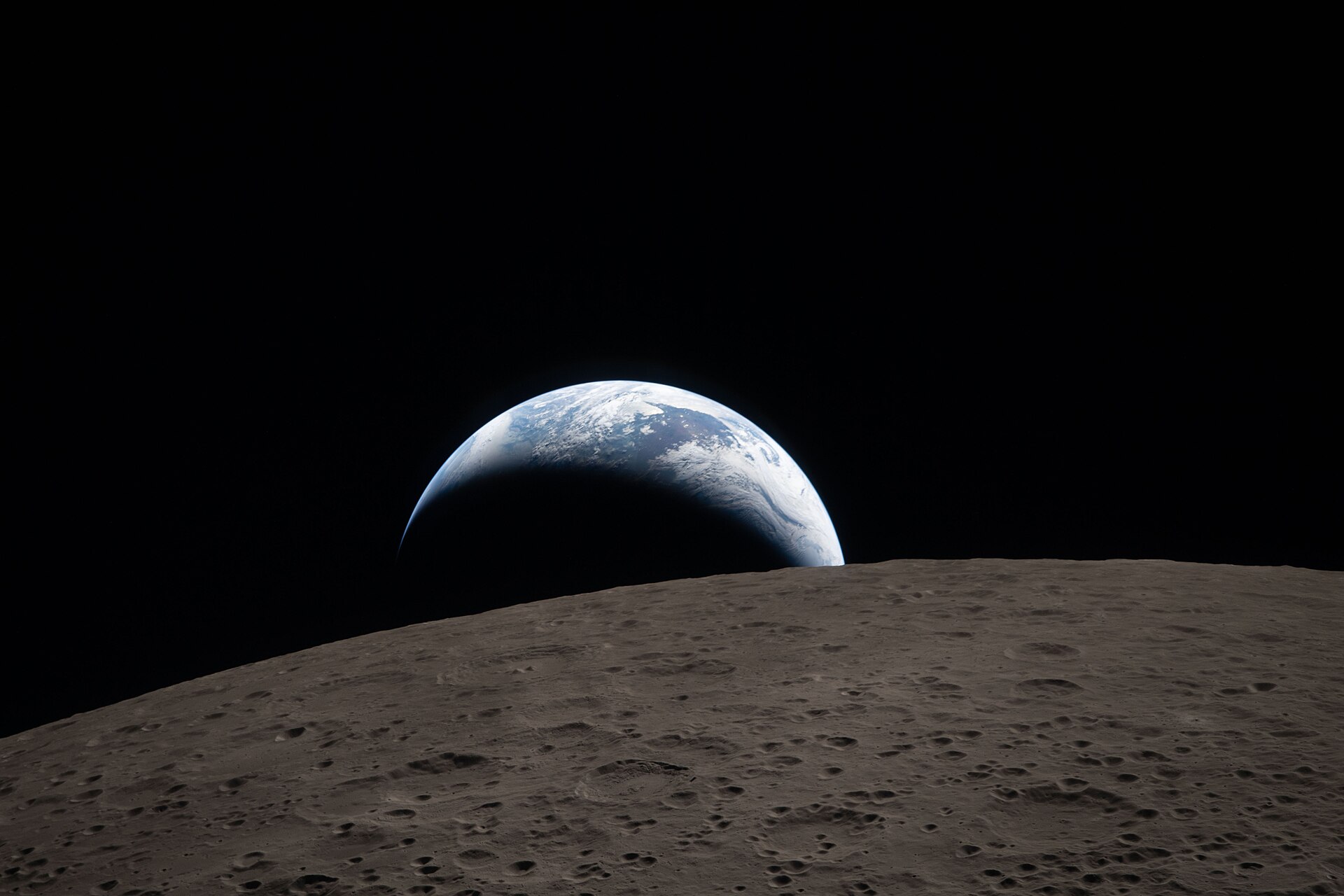 moon surface craters